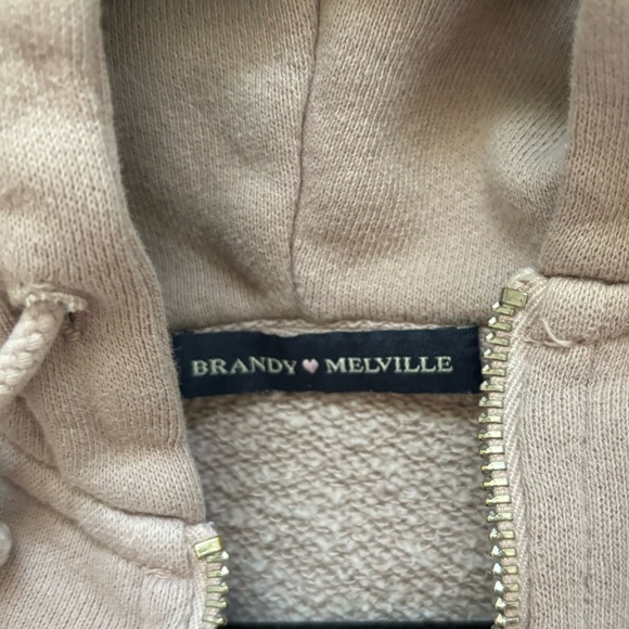 Brandy Melville Zip Up Hoodie - Picture 2 of 3